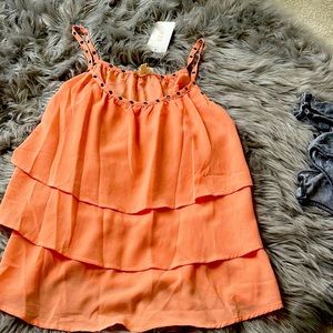 NWT ruffled top